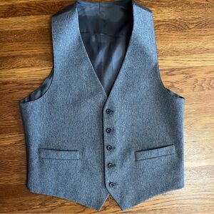 Vintage menswear reversible suit vest M unisex